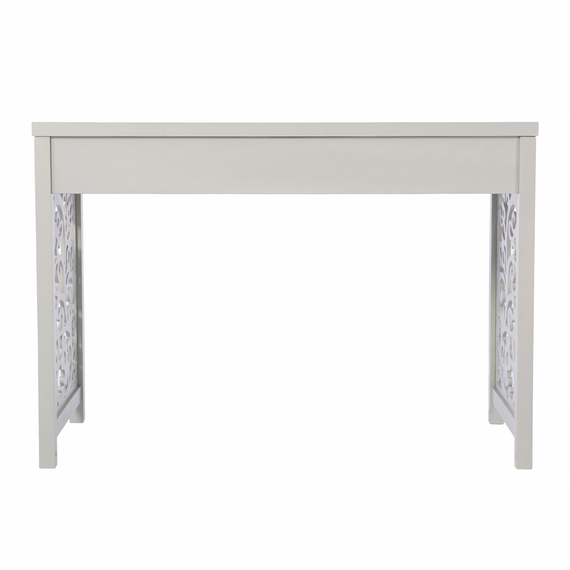 43" Gray Writing Desk-Desks-DECOROLALA