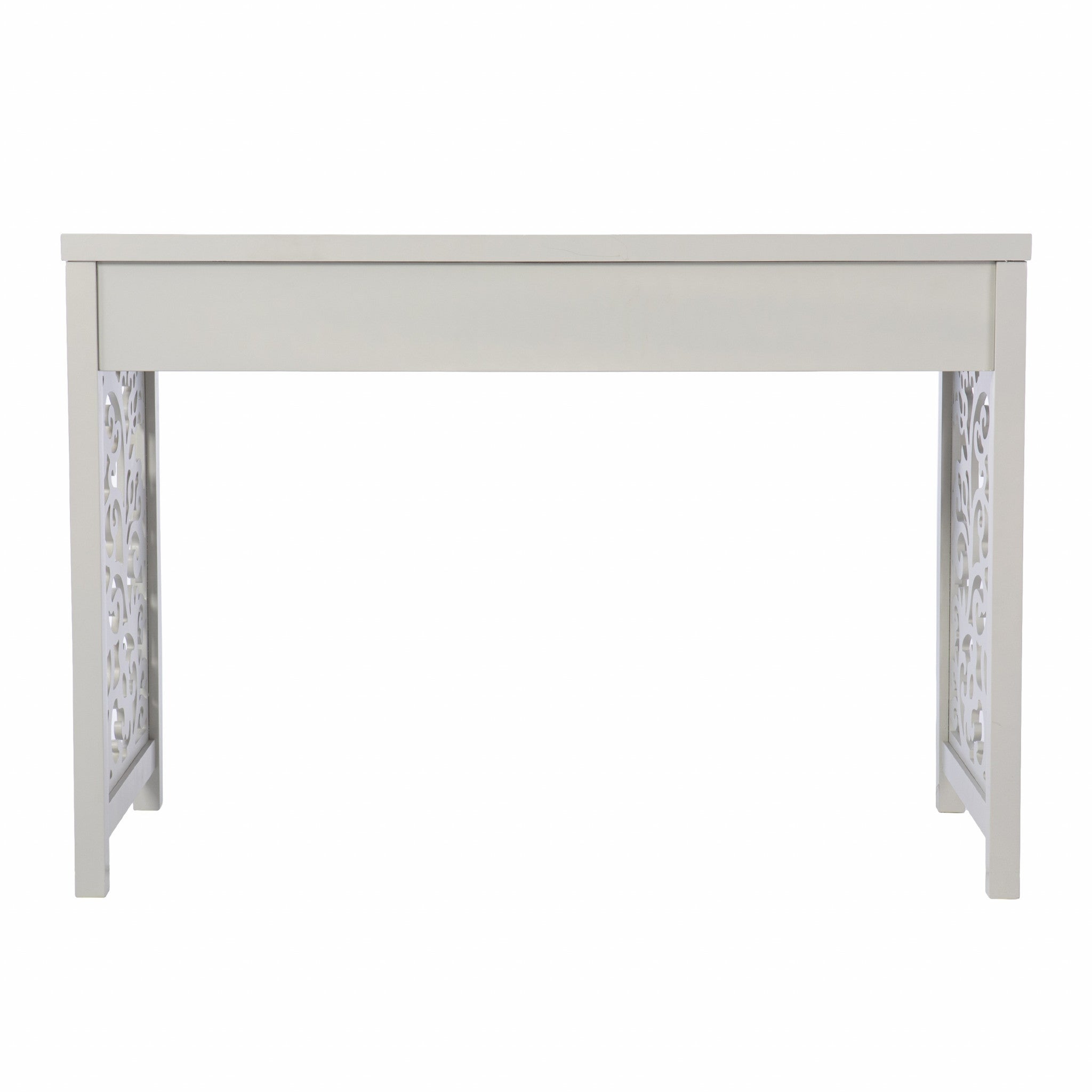 43" Gray Writing Desk-Desks-DECOROLALA