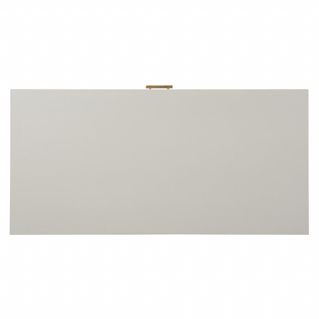 43" Gray Writing Desk-Desks-DECOROLALA