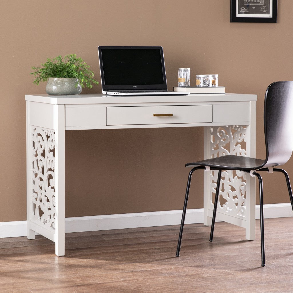 43" Gray Writing Desk-Desks-DECOROLALA