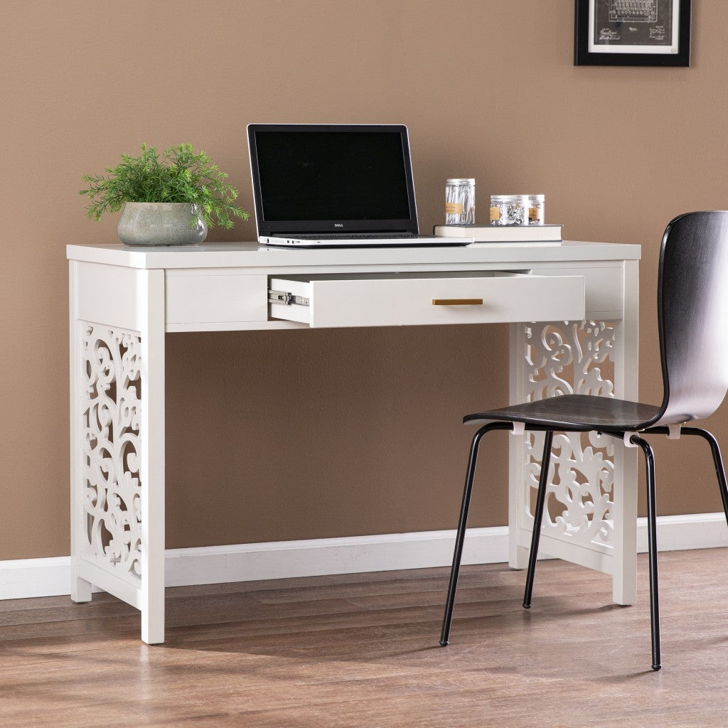 43" Gray Writing Desk-Desks-DECOROLALA