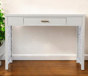 43" Gray Writing Desk-Desks-DECOROLALA