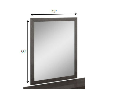 43" Refined Grey High Gloss Mirror-Mirrors-DECOROLALA