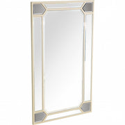 43" Silver Metal Framed Accent Mirror-Mirrors-DECOROLALA