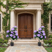 43.5" Artificial Hydrangea Tree 2 Pack-Purple-Artificial Plants-DECOROLALA