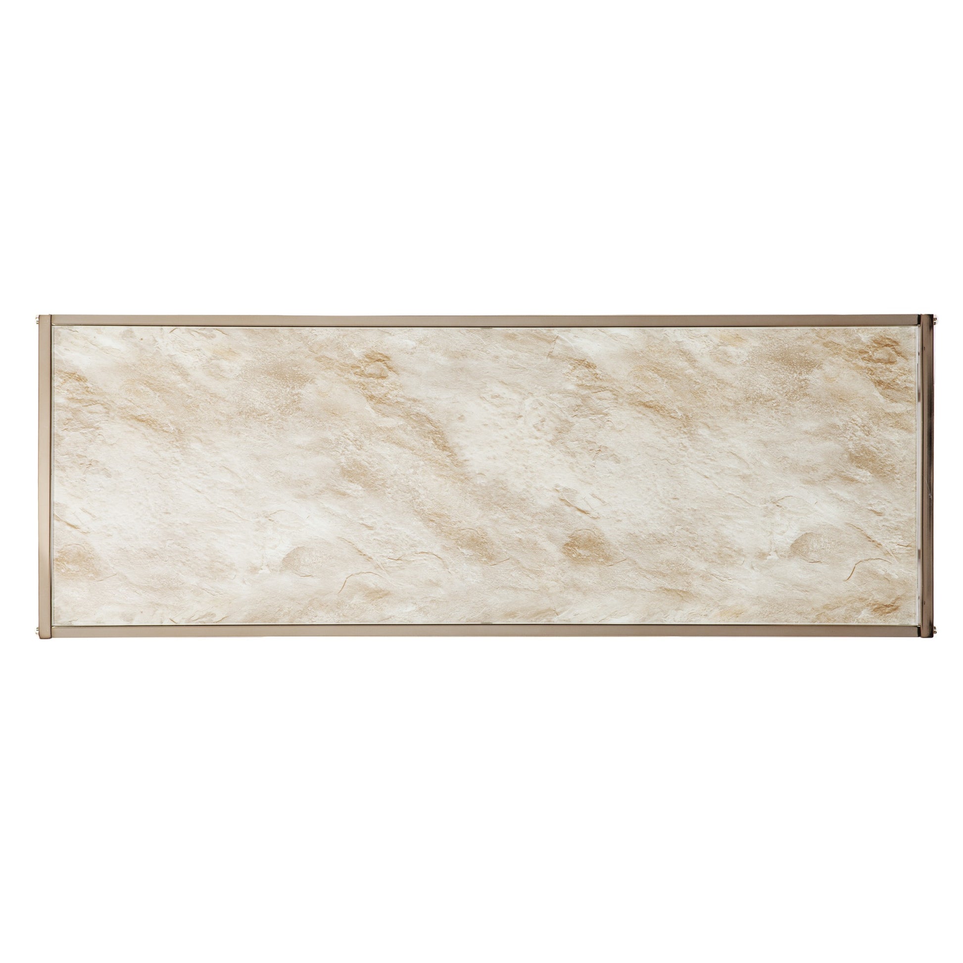 44" Champagne and Gold Faux Marble Frame Console Table-Console Tables-DECOROLALA