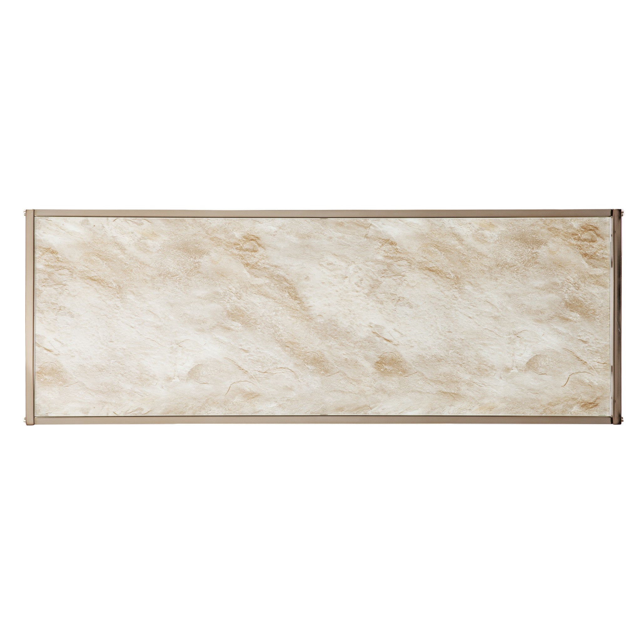 44" Champagne and Gold Faux Marble Frame Console Table-Console Tables-DECOROLALA