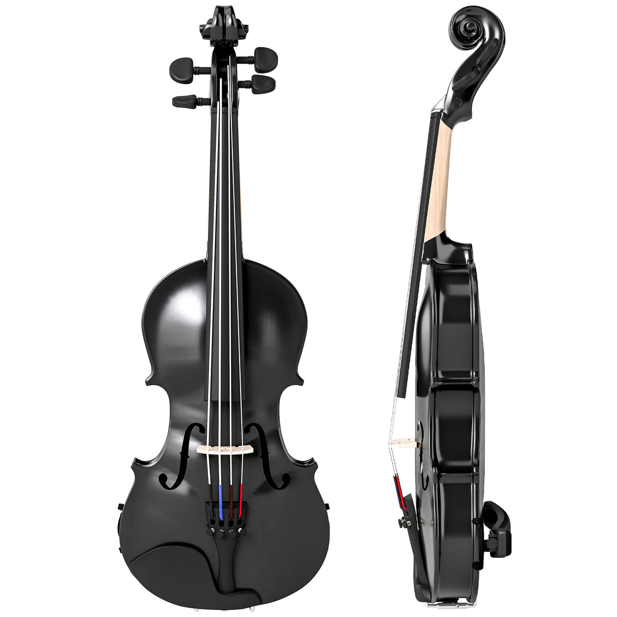 4/4 Full Size Violin, Wood Acoustic Violin Set for Beginners, Adults, with Case, Rosin, Shoulder Rest-Toys & Games > Baby & Toddler Toys > Electronic Musical Pianos-DECOROLALA