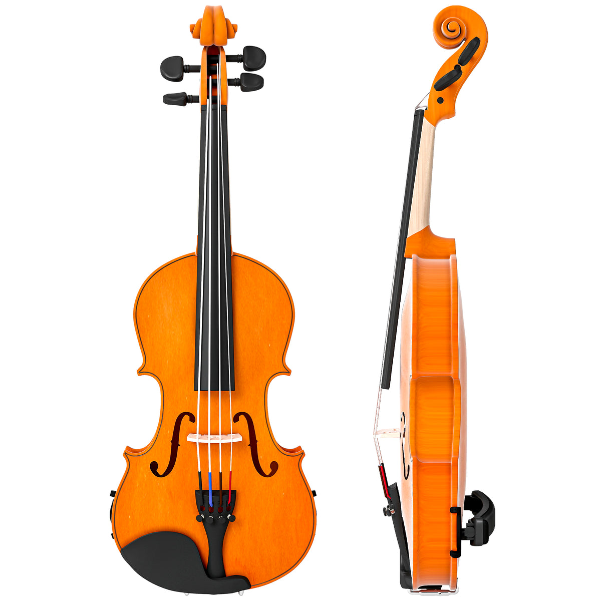 4/4 Full Size Violin, Wood Acoustic Violin Set for Beginners, Adults, with Case, Rosin, Shoulder Rest-Toys & Games > Baby & Toddler Toys > Electronic Musical Pianos-DECOROLALA