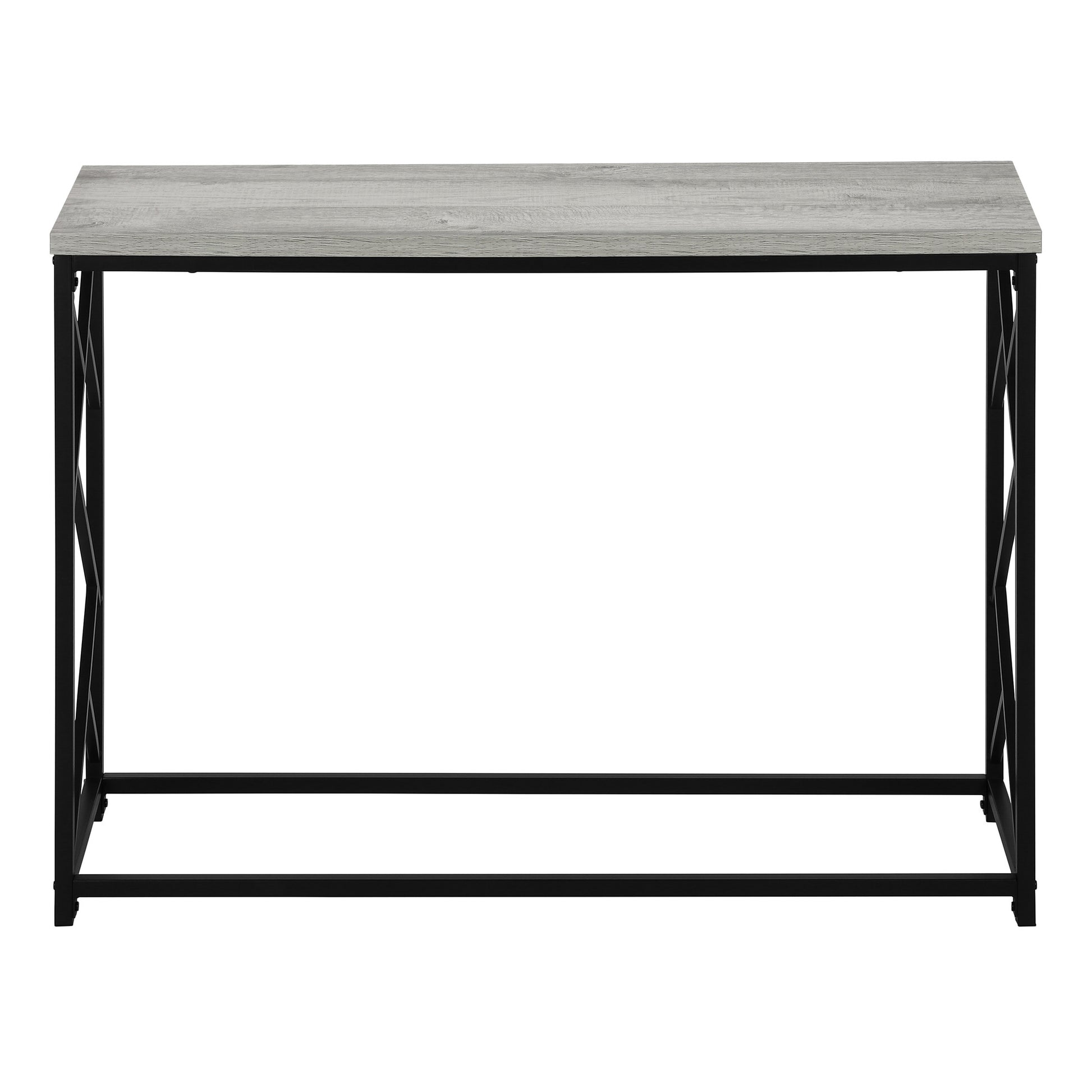 44" Gray and Black Frame Console Table-Console Tables-DECOROLALA