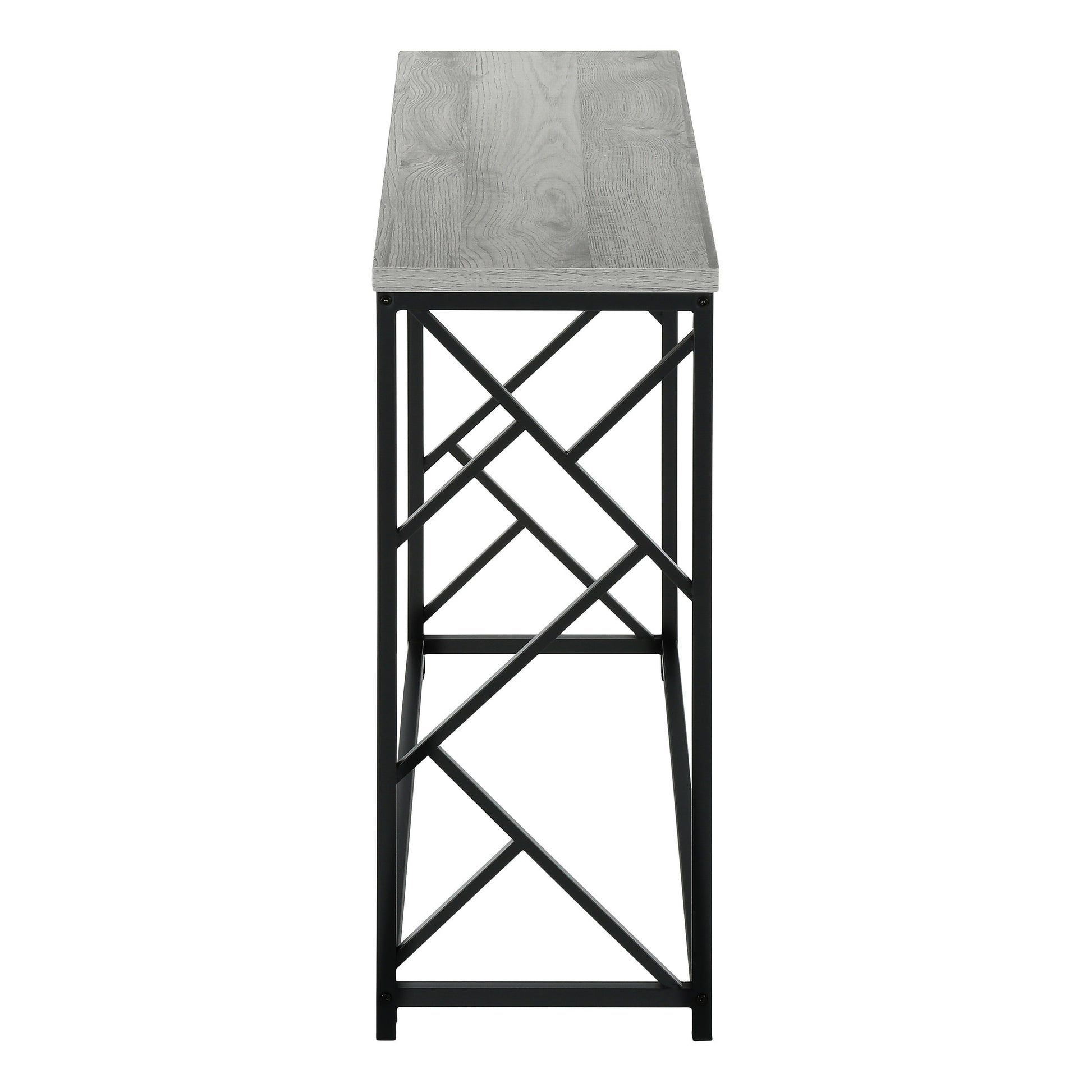 44" Gray and Black Frame Console Table-Console Tables-DECOROLALA