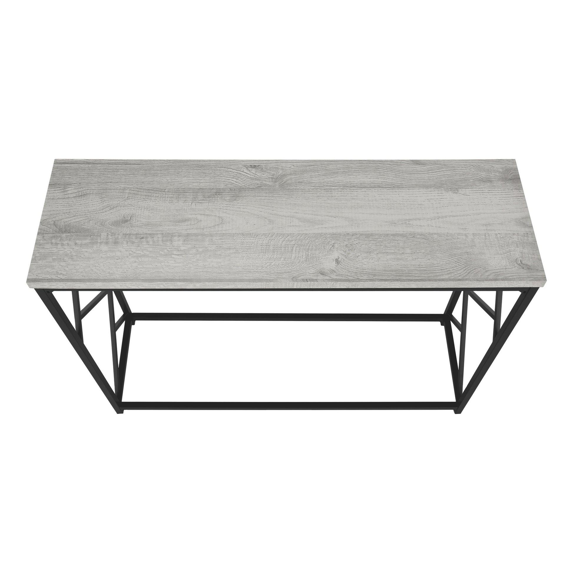44" Gray and Black Frame Console Table-Console Tables-DECOROLALA