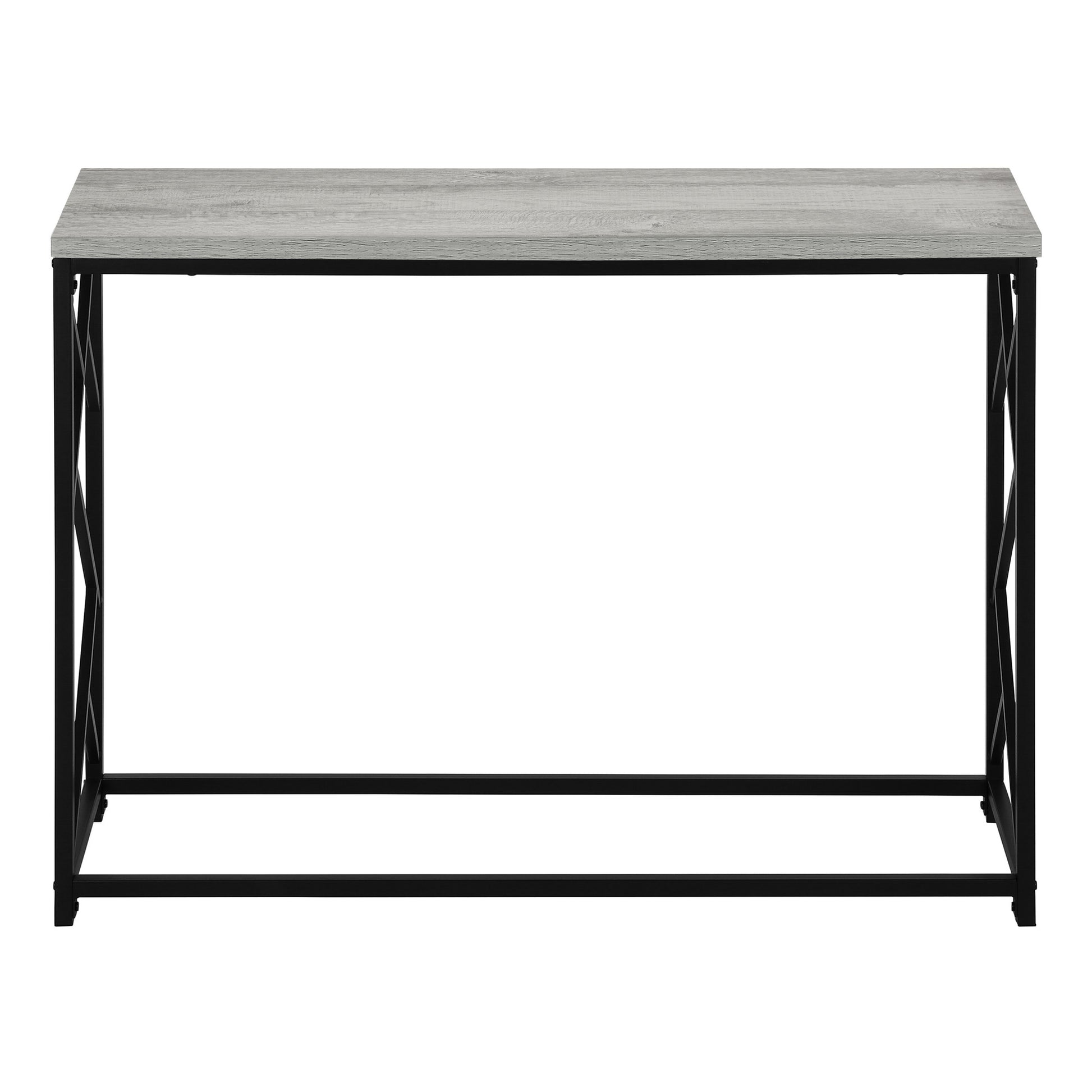 44" Gray and Black Frame Console Table-Console Tables-DECOROLALA
