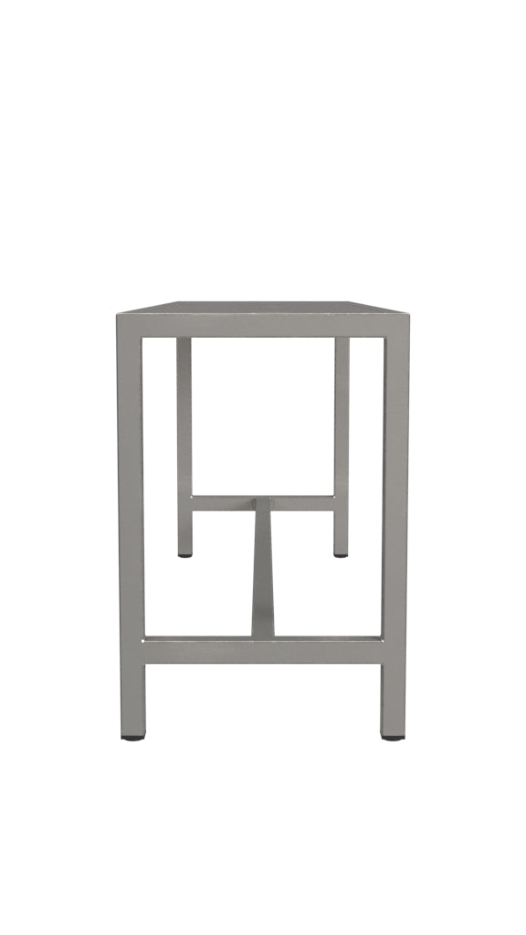 44" Silver Iron Bench-Benches-DECOROLALA