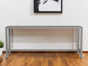 44" Silver Iron Bench-Benches-DECOROLALA