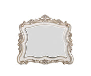 44" White Novelty Solid Wood Framed Dresser Mirror-Mirrors-DECOROLALA