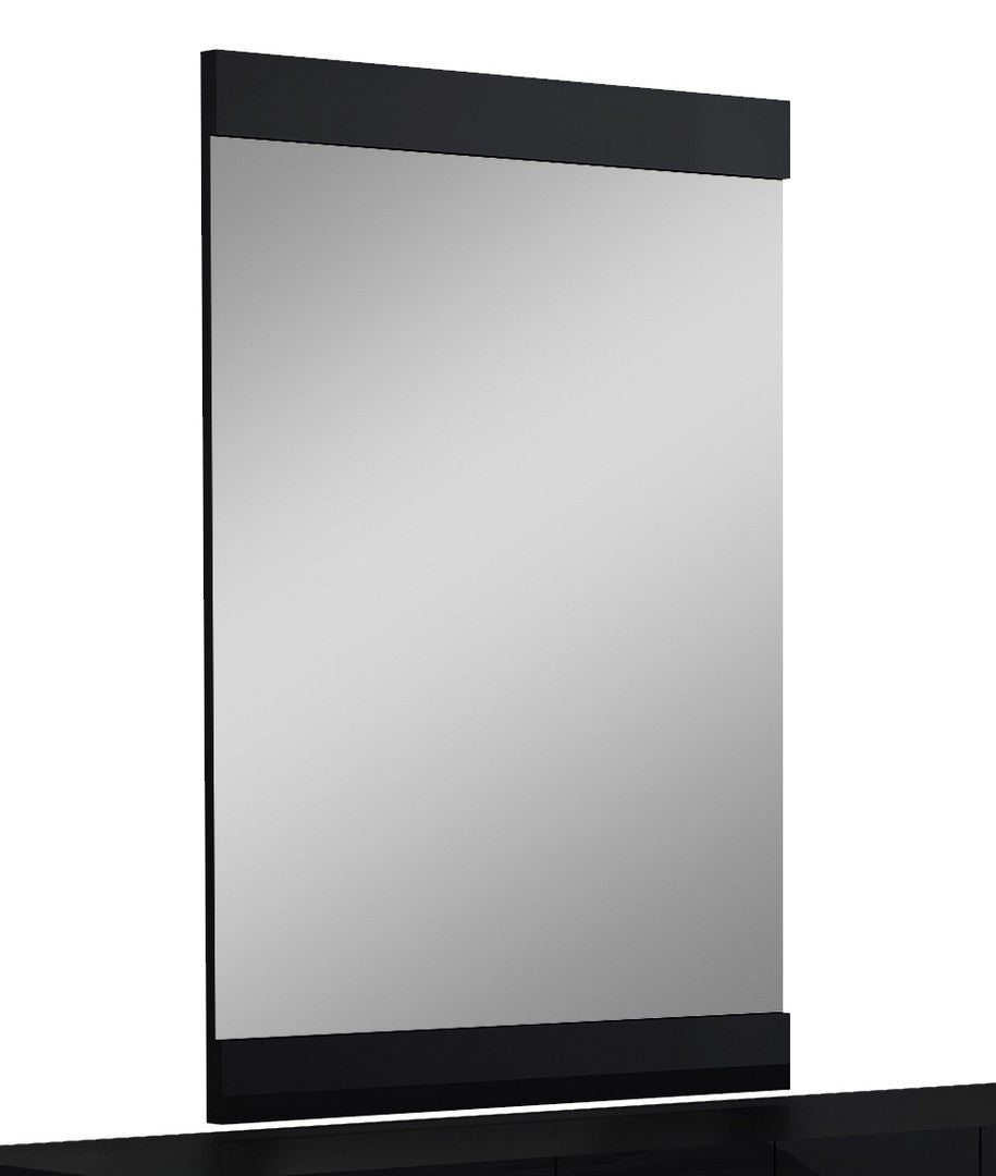 45" Black Framed Accent Mirror-Mirrors-DECOROLALA