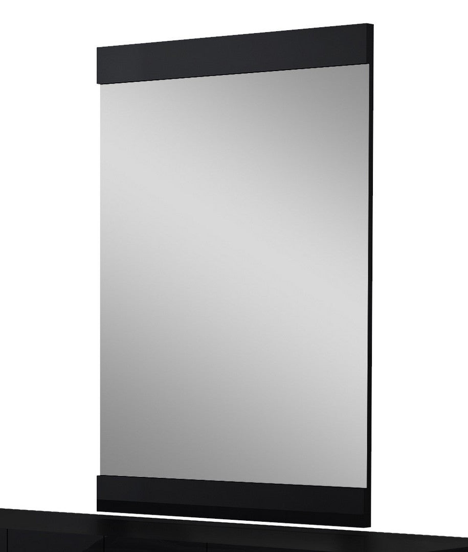 45" Black Framed Accent Mirror-Mirrors-DECOROLALA