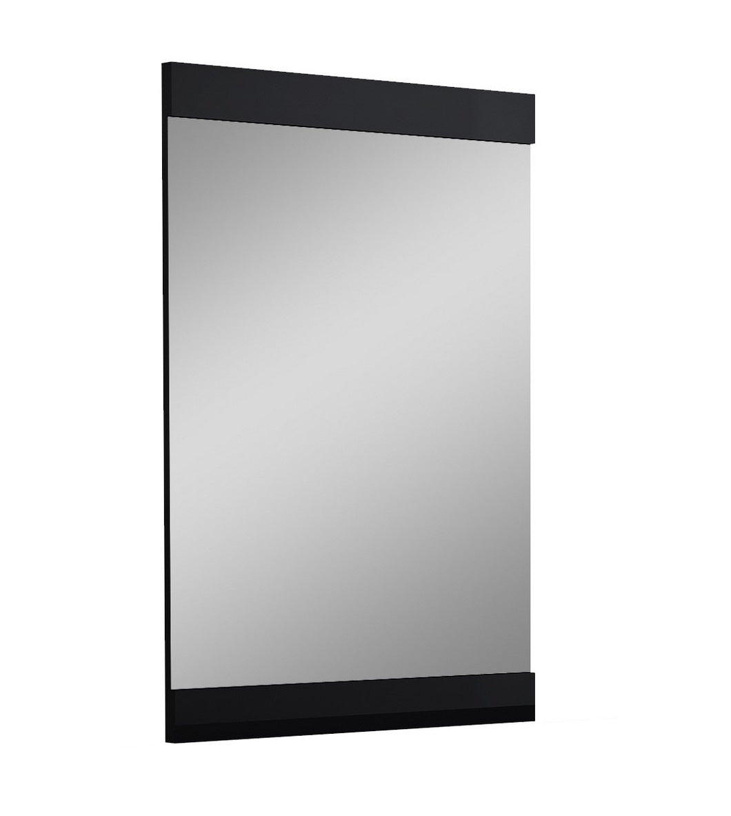 45" Black Framed Accent Mirror-Mirrors-DECOROLALA