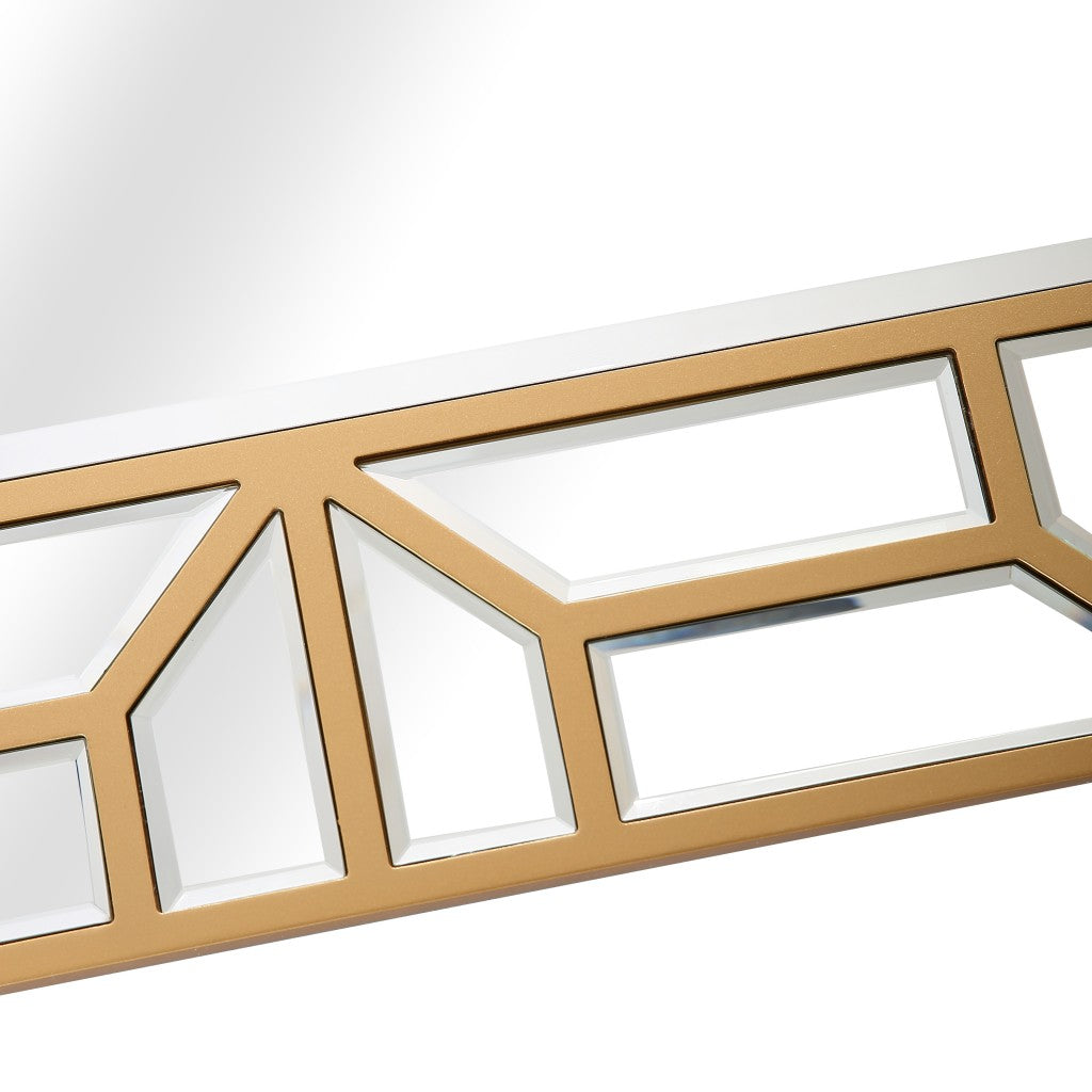45" Gold Framed Accent Mirror-Mirrors-DECOROLALA