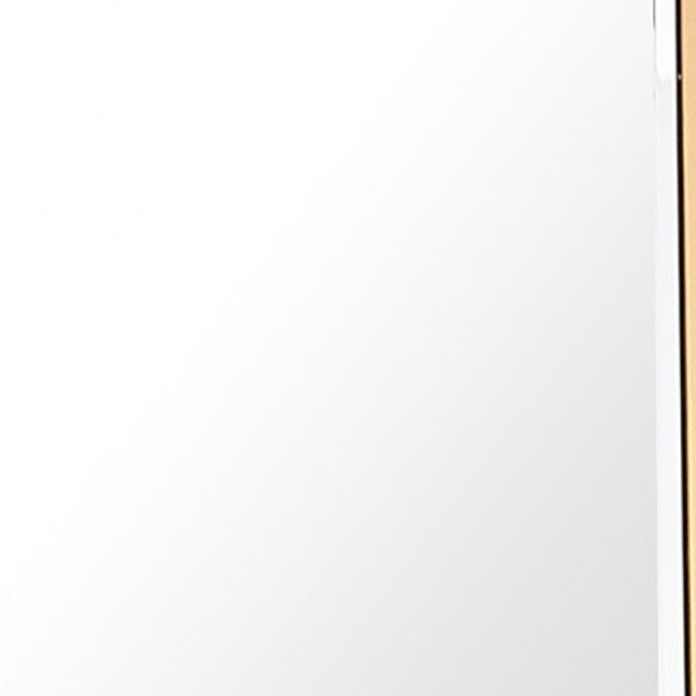 45" Gold Framed Accent Mirror-Mirrors-DECOROLALA