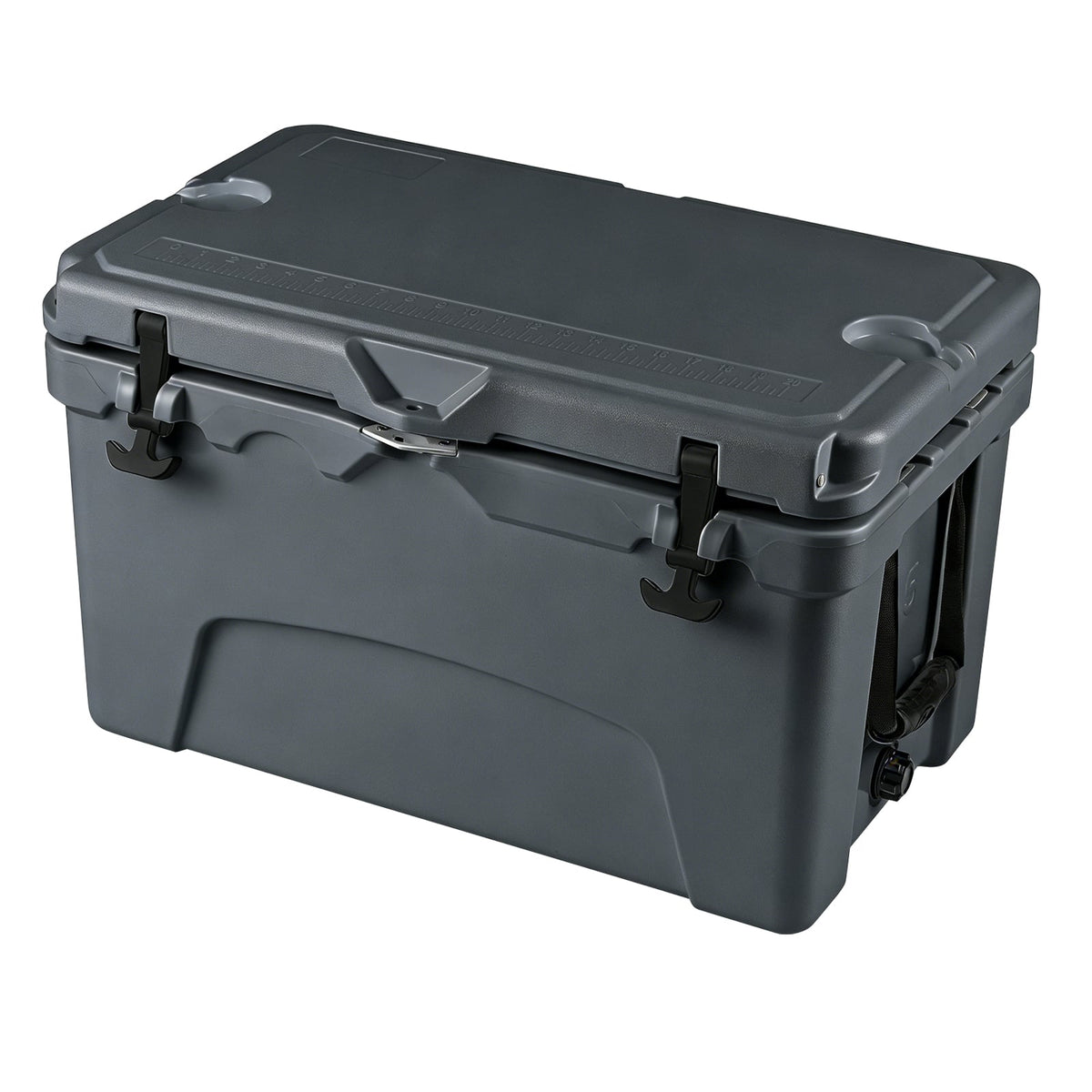 45 Quart Portable Hard Cooler Insulated Ice Chest Keeps Cool for up to 6 Days-Gray-Coolers-DECOROLALA