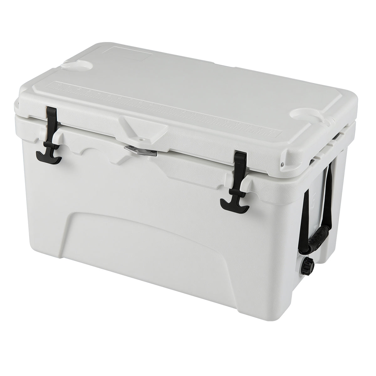 45 Quart Portable Hard Cooler Insulated Ice Chest Keeps Cool for up to 6 Days-White-Coolers-DECOROLALA