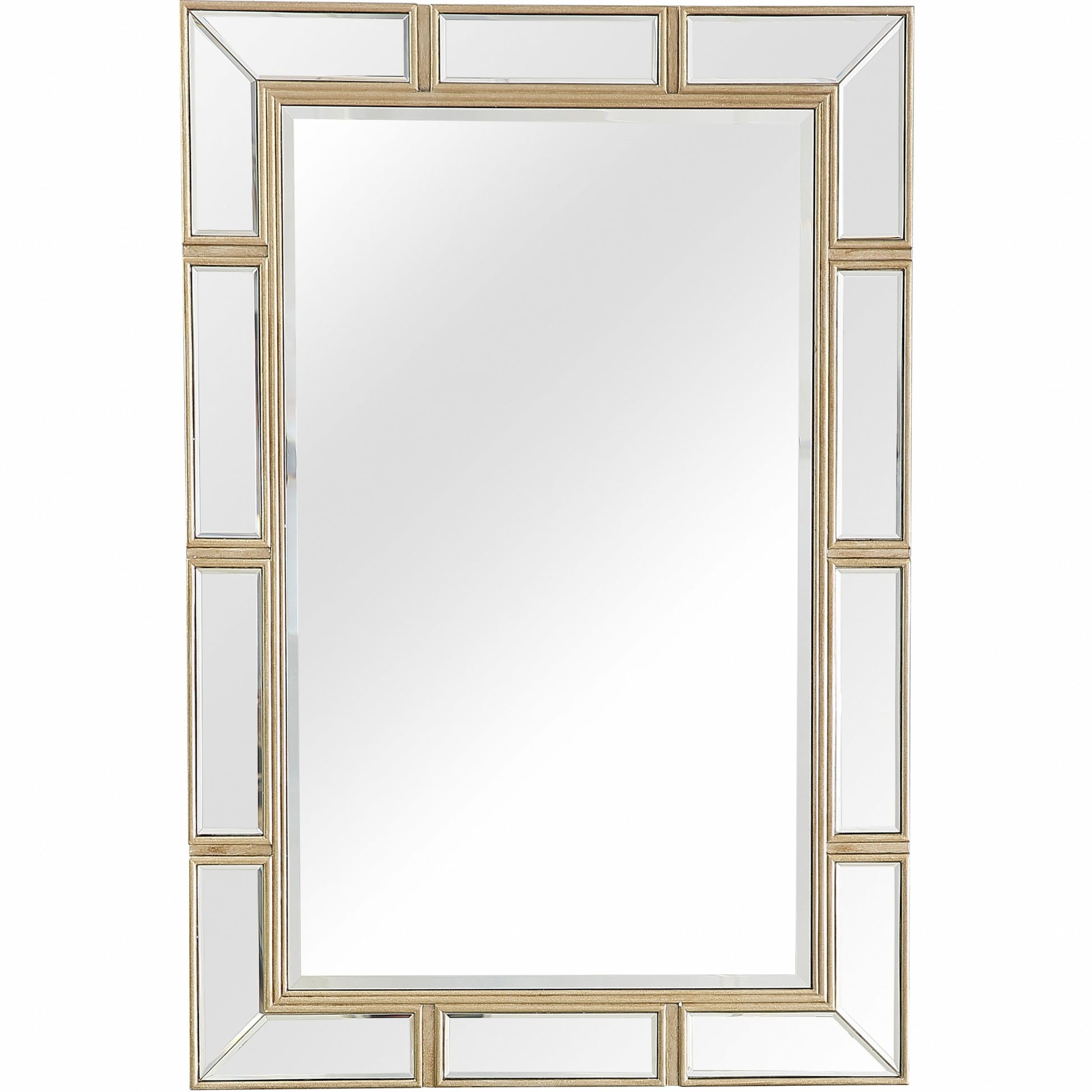 45" Silver Framed Accent Mirror-Mirrors-DECOROLALA