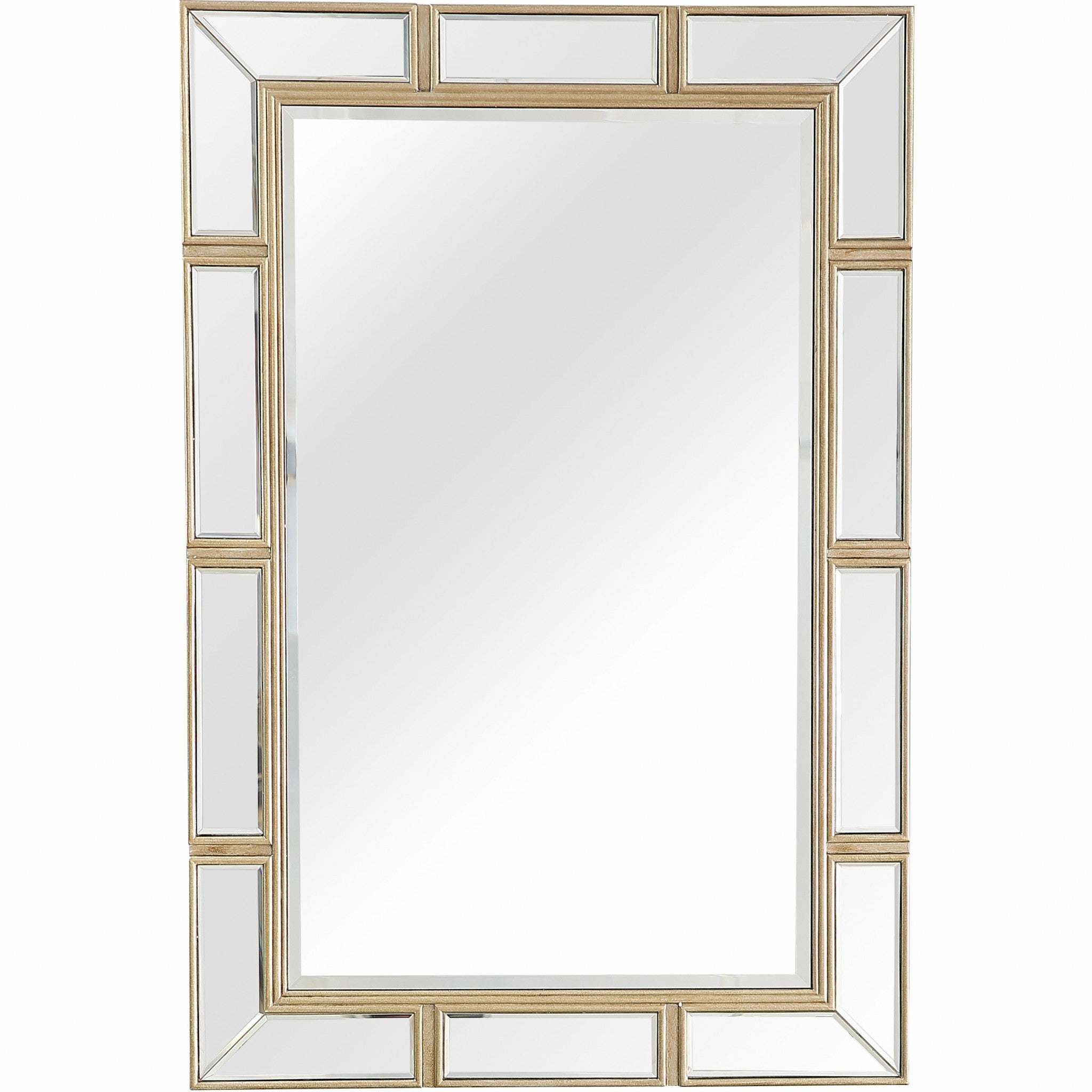 45" Silver Framed Accent Mirror-Mirrors-DECOROLALA