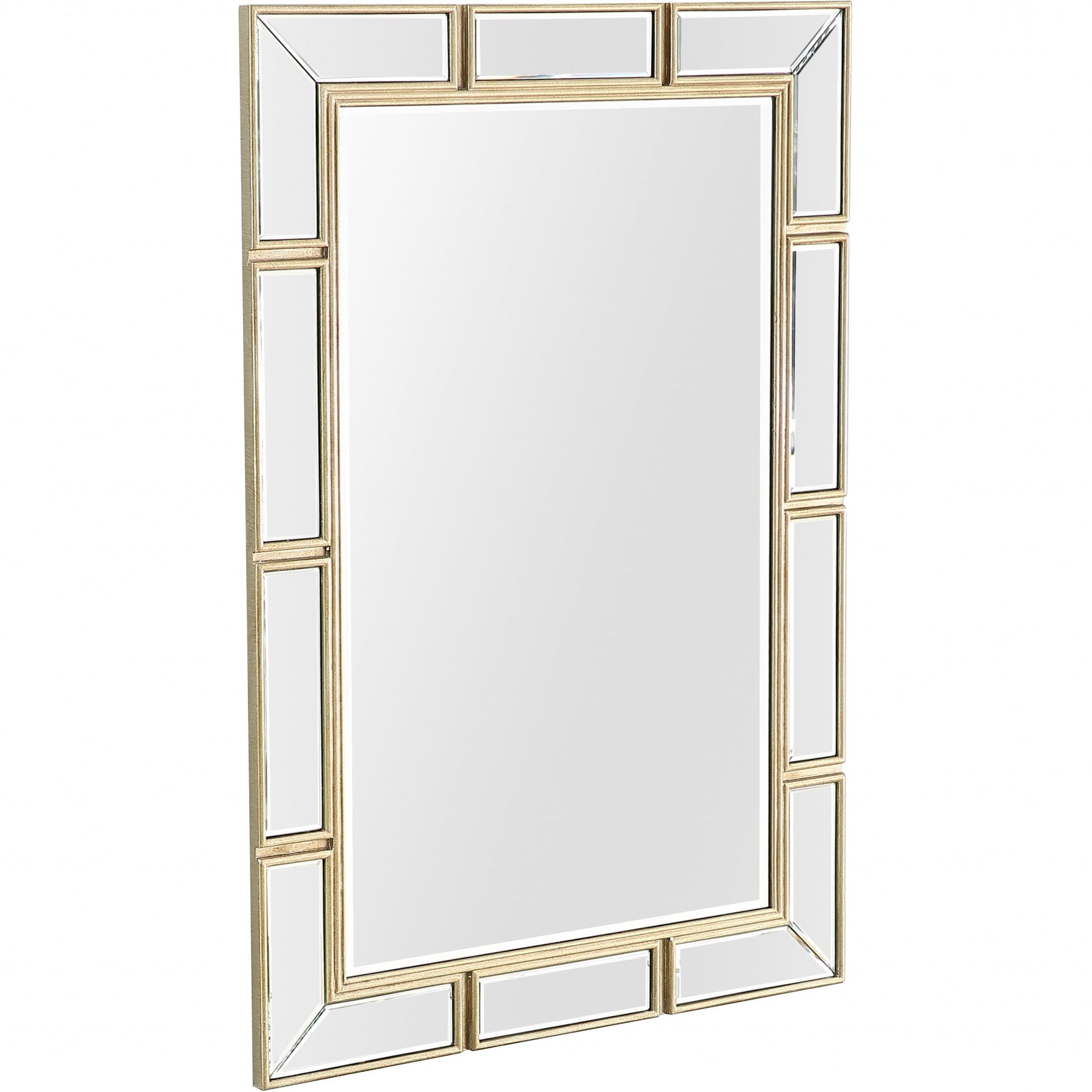 45" Silver Framed Accent Mirror-Mirrors-DECOROLALA