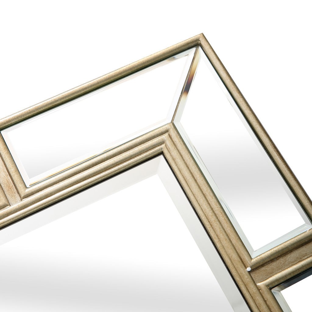 45" Silver Framed Accent Mirror-Mirrors-DECOROLALA