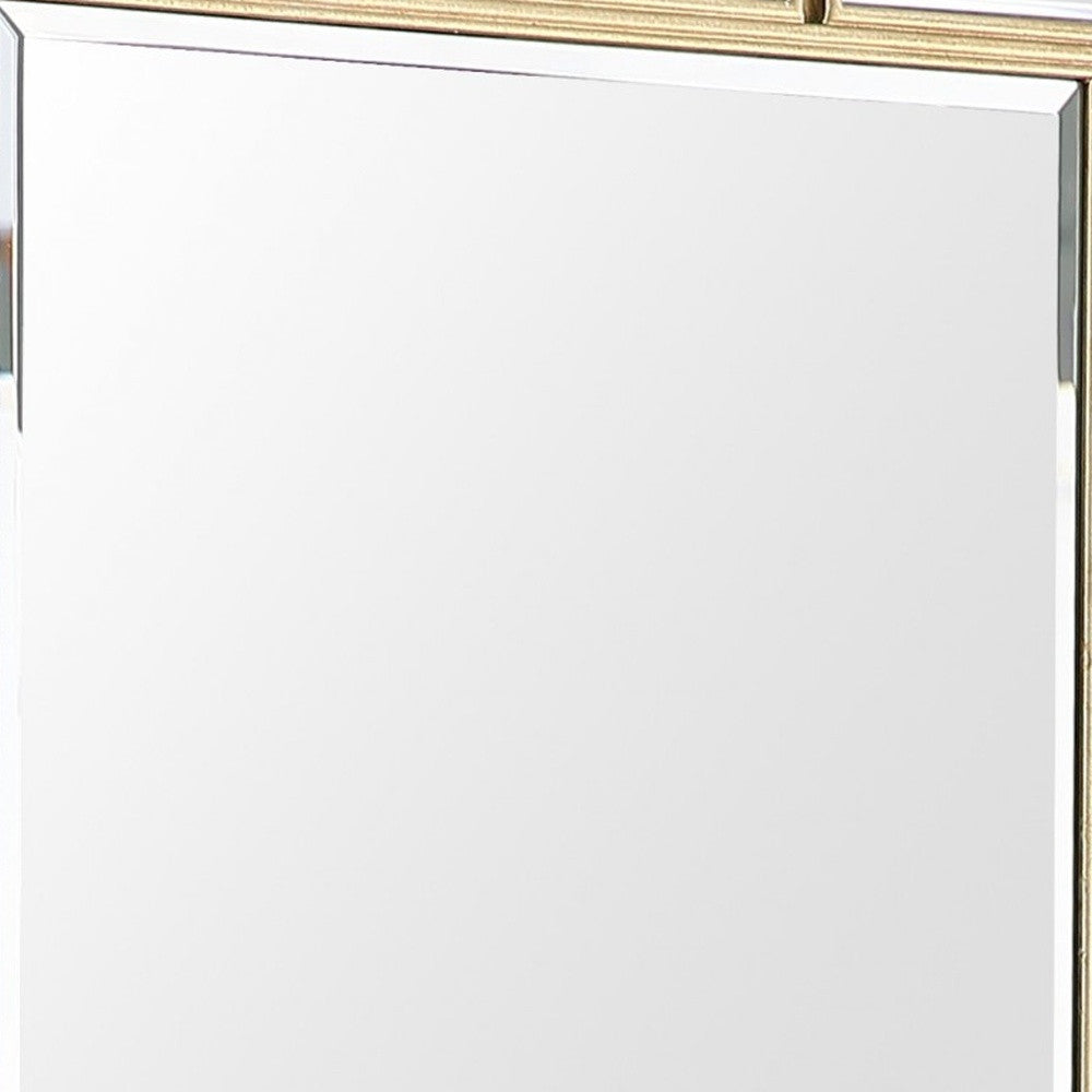 45" Silver Framed Accent Mirror-Mirrors-DECOROLALA