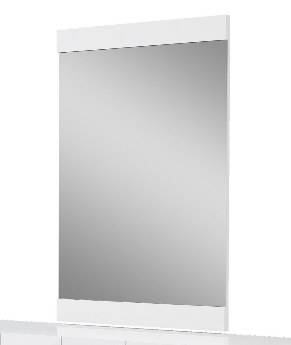 45" Superb White High Gloss Mirror-Mirrors-DECOROLALA