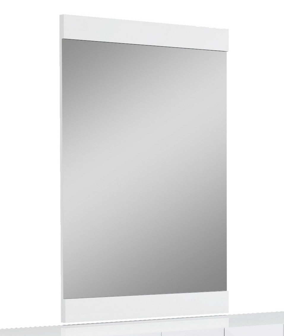 45" Superb White High Gloss Mirror-Mirrors-DECOROLALA