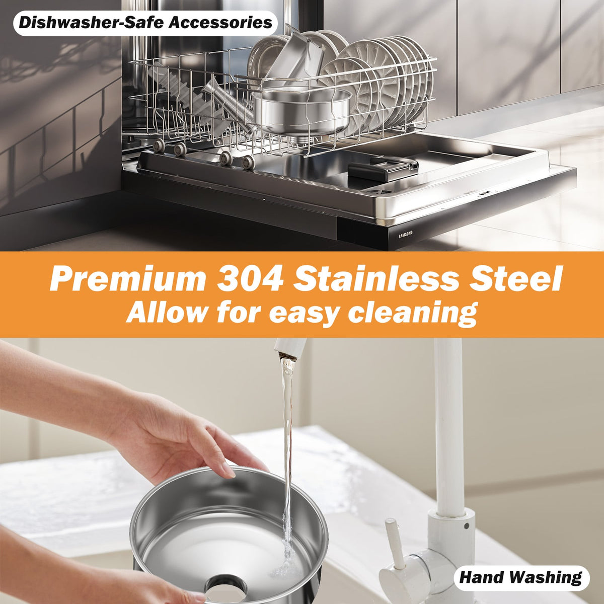 450W Electric Tomato Strainer Commercial Grade Food Mill Stainless Steel Sauce Maker-Food Grinders & Mills-DECOROLALA