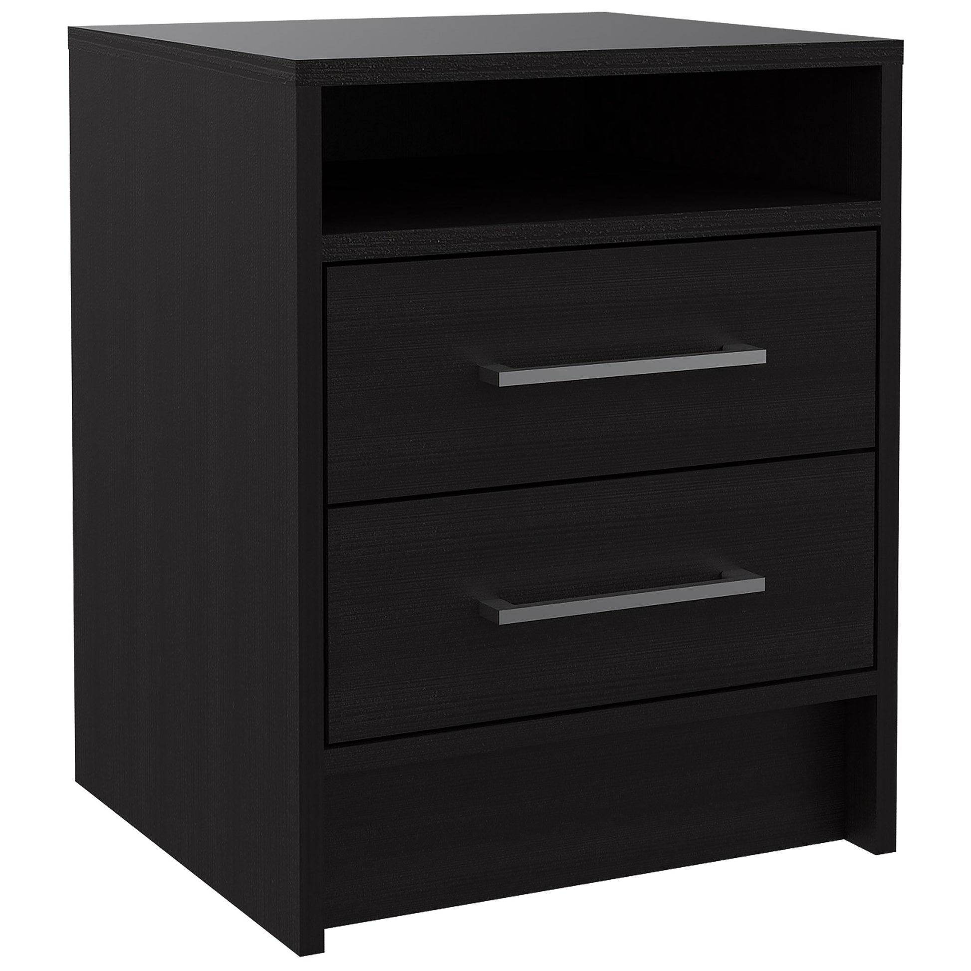 20" Wood Two Drawer Nightstand-Nightstands & Bedside Tables-DECOROLALA