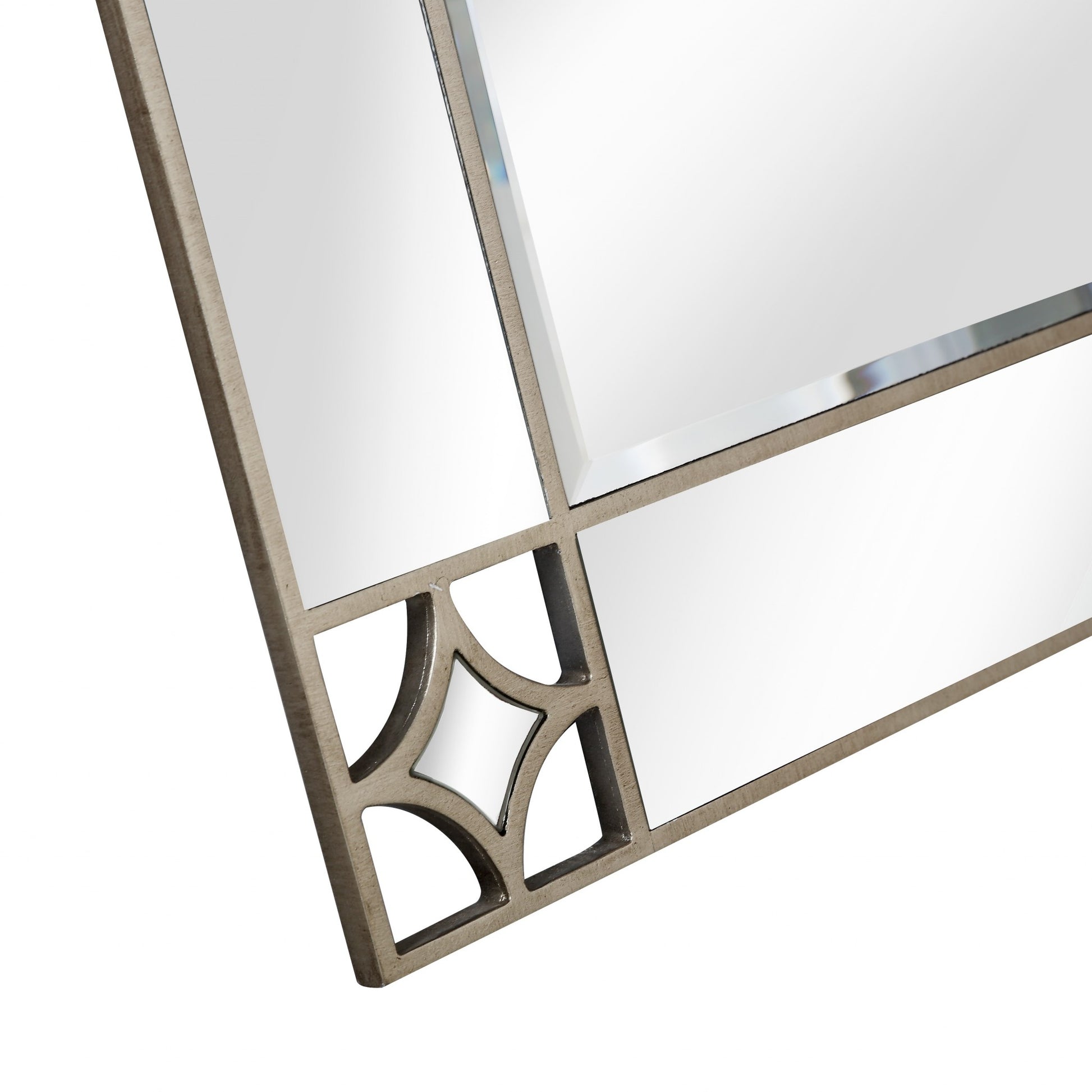 46" Champagne Framed Accent Mirror-Mirrors-DECOROLALA