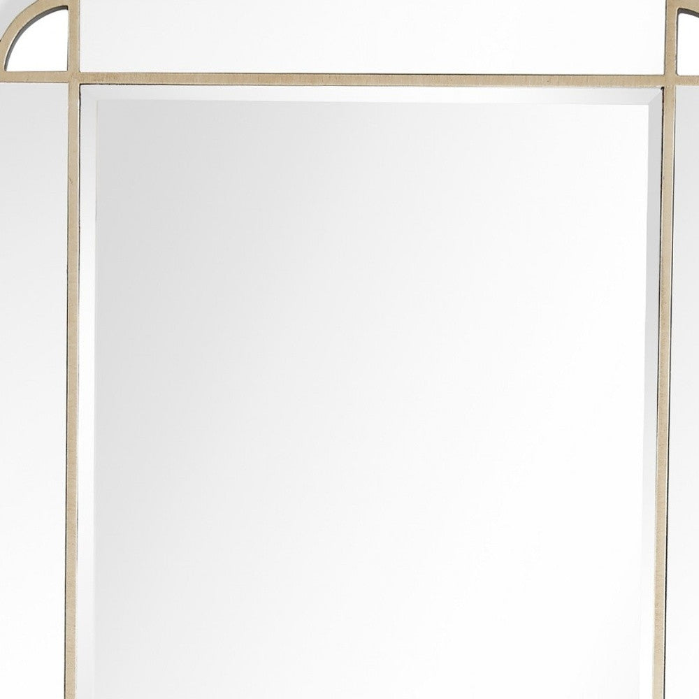 46" Champagne Framed Accent Mirror-Mirrors-DECOROLALA