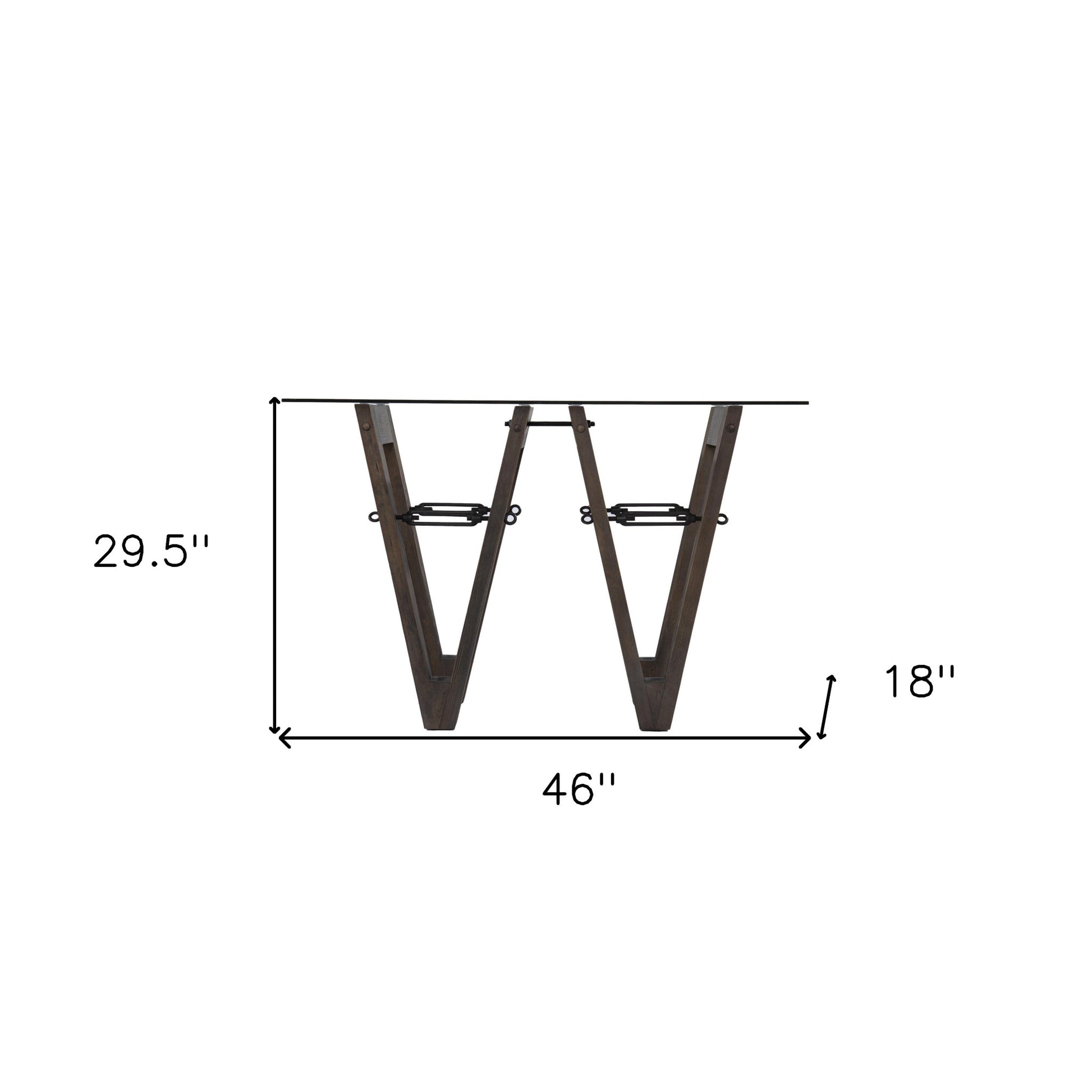 46" Clear and Gray Brown Glass Abstract Console Table-Console Tables-DECOROLALA