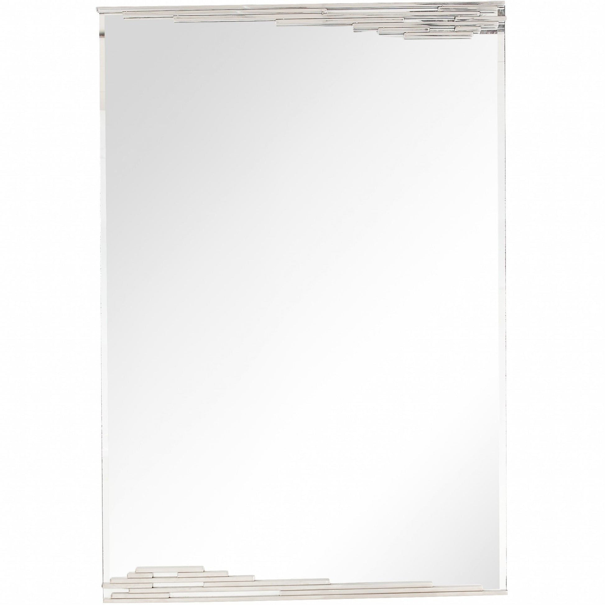46" Silver Framed Accent Mirror-Mirrors-DECOROLALA