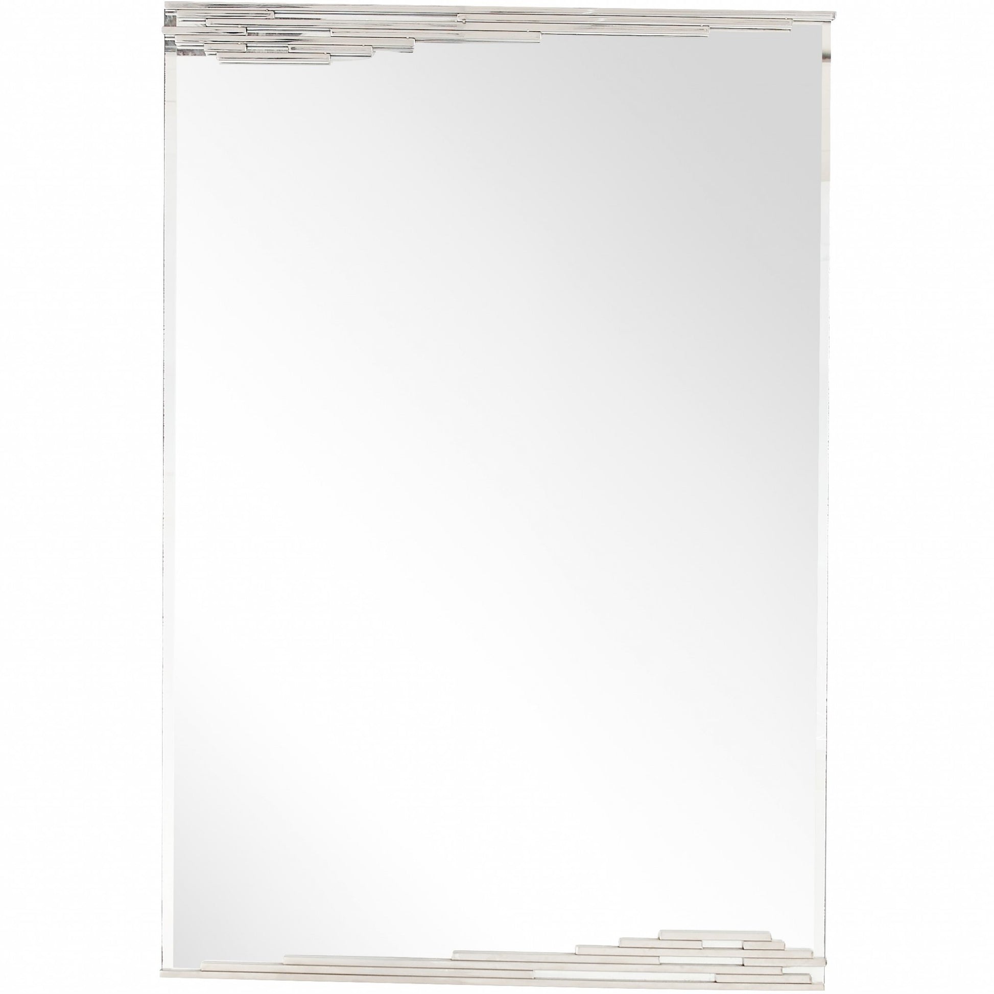 46" Silver Framed Accent Mirror-Mirrors-DECOROLALA