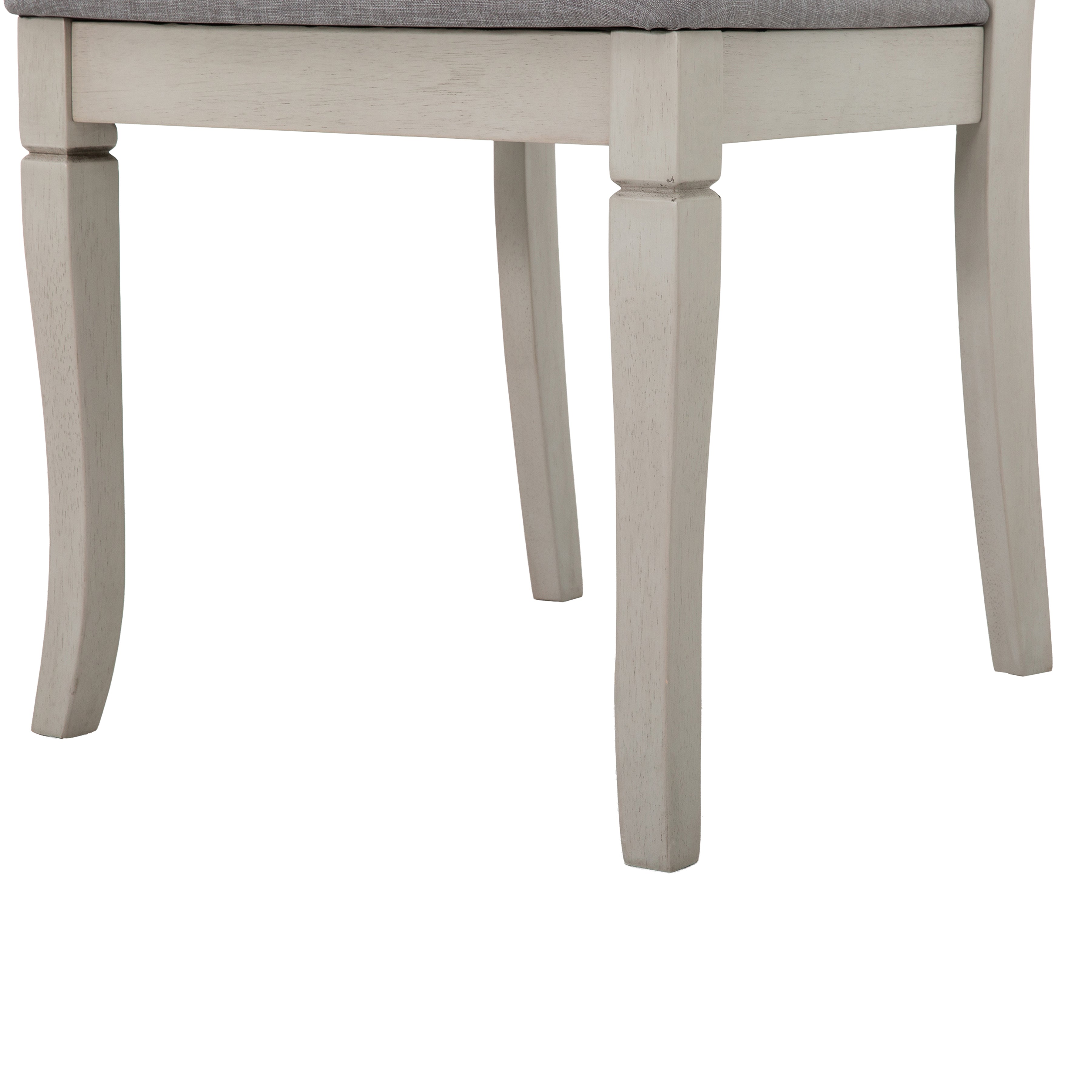4600 Grey 5-Piece Round Pedestal Dining Set - 47" Table