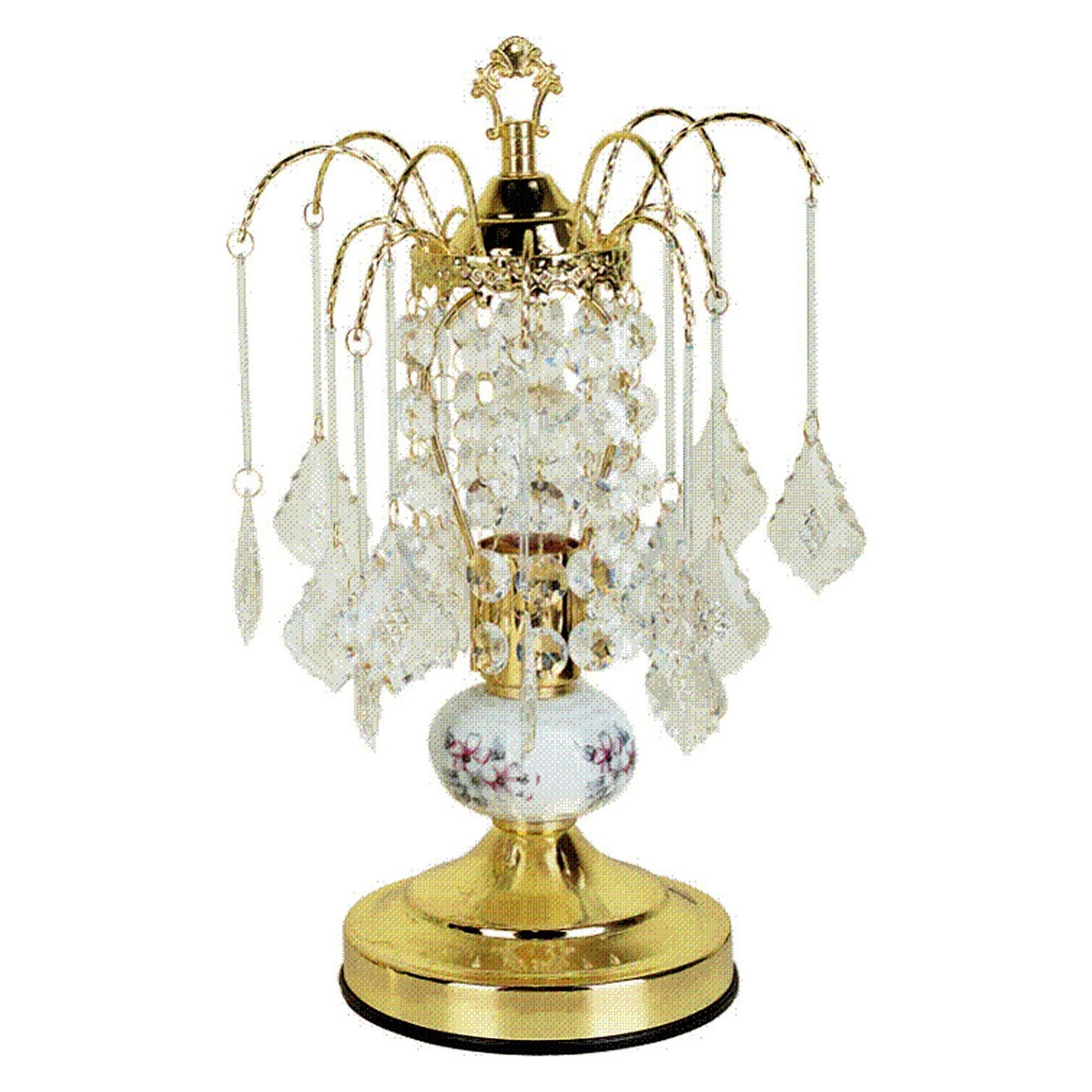 15" Gold Ceramic Bedside Table Lamp-Table Lamps-DECOROLALA