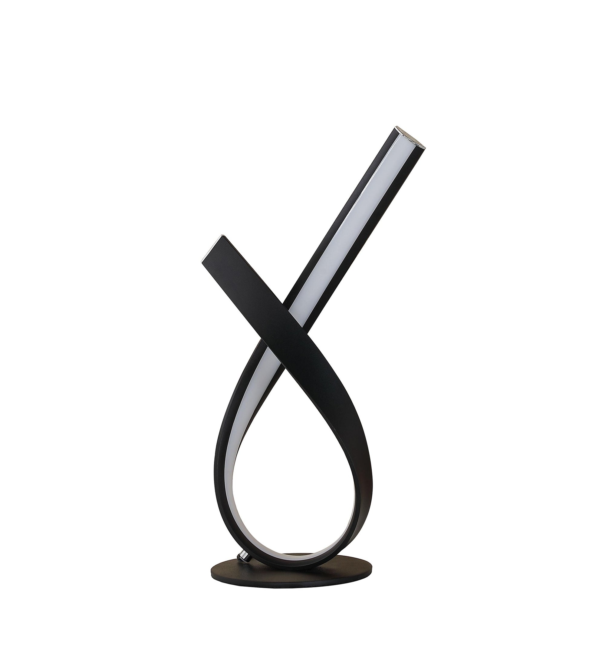 17" Black Bedside Led Table Lamp-Table Lamps-DECOROLALA