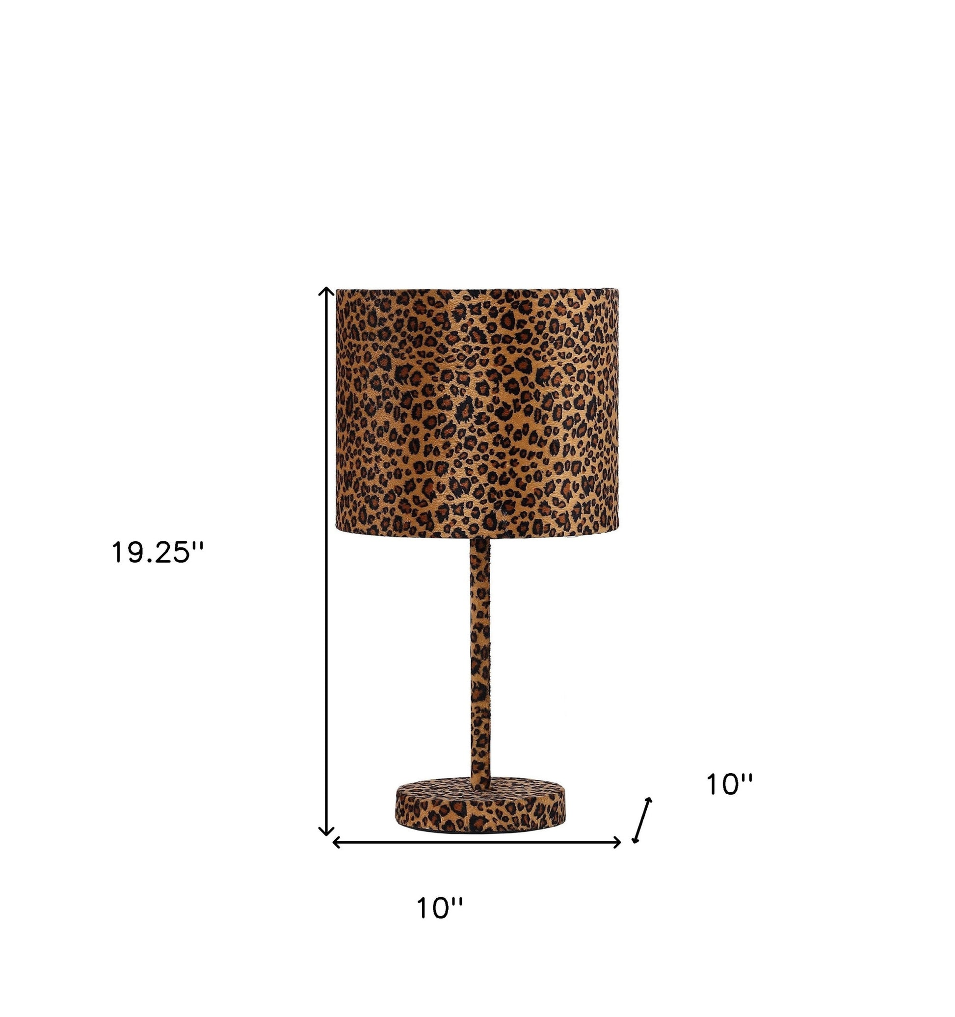19" Orange And Black Metal Bedside Table Lamp With Orange And Black Drum Shade-Table Lamps-DECOROLALA