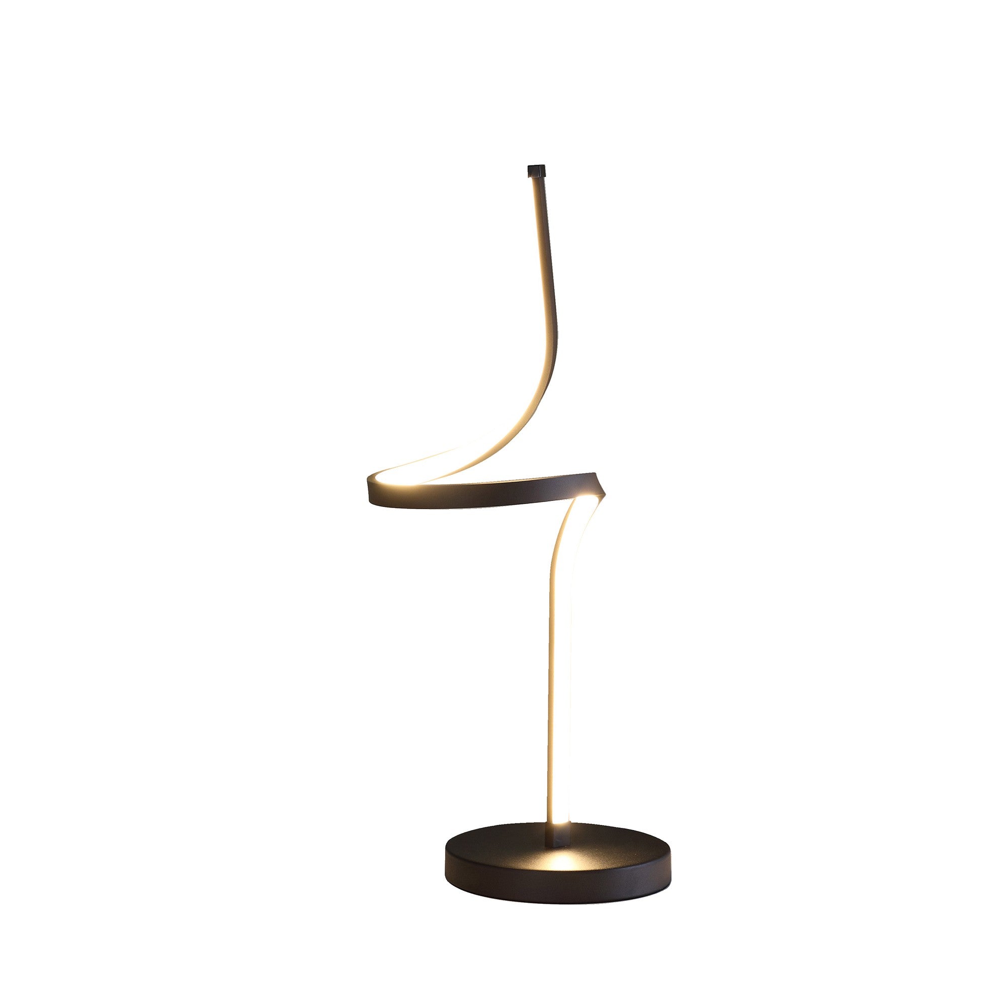 22" Black Bedside Led Table Lamp-Table Lamps-DECOROLALA