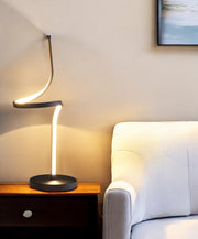22" Black Bedside Led Table Lamp-Table Lamps-DECOROLALA