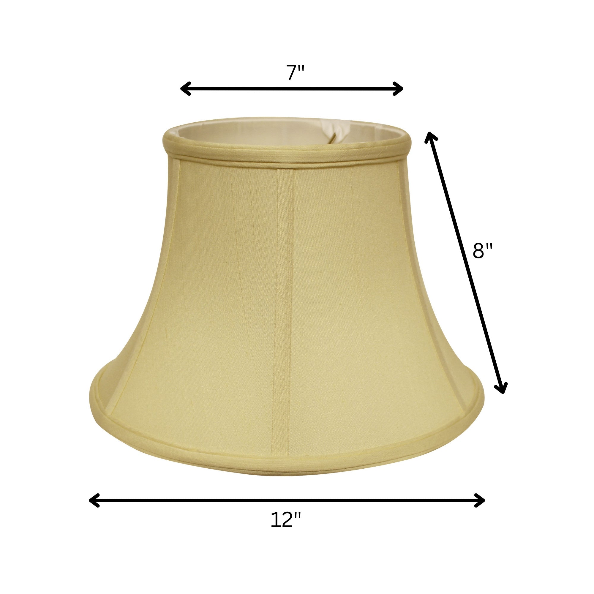 Antiqued White Monay Shantung Silk Drum Lamp Shade-1