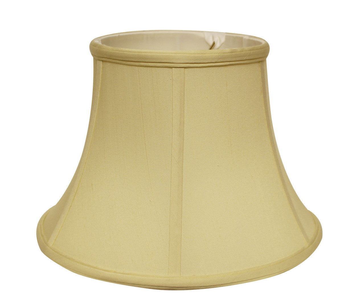 Antiqued White Monay Shantung Silk Drum Lamp Shade-0