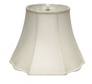 12" White Octagon Monay Shantung Lampshade-Lampshades-DECOROLALA